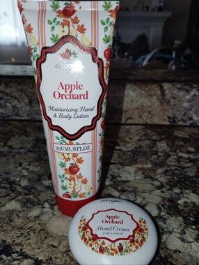 Amber glow apple orchard moisturizing hand and body lotion and hand cream set